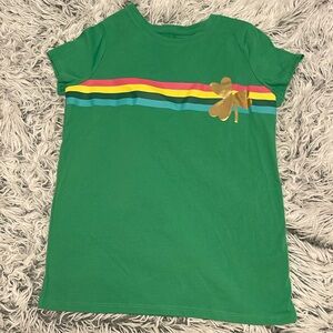 (48)  Cat and Jack St Patrick’s Day Short Sleeve Shirt